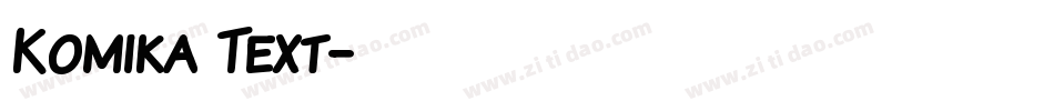 Komika Text字体转换
